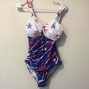 Women's Starry Stripes One Piece Swimsuit
